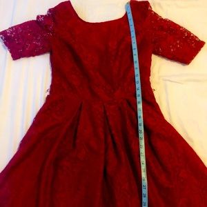 Red Laced Dress